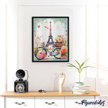 Cargar imagen en el visor de la galería, Diamond Painting - París en Flor 40x50cm con bastidor montado