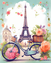 Cargar imagen en el visor de la galería, Diamond Painting - Diamond Painting - París en Flor 40x50cm con bastidor montado