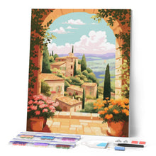 Cargar imagen en el visor de la galería, Diamond Painting - Toscana en Flor 40x50cm con bastidor montado
