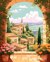 Cargar imagen en el visor de la galería, Diamond Painting - Diamond Painting - Toscana en Flor 40x50cm con bastidor montado