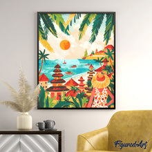 Cargar imagen en el visor de la galería, Diamond Painting - Atardecer en Bali