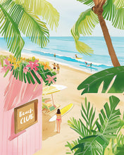Cargar imagen en el visor de la galería, Diamond Painting - Diamond Painting - Club de playa 40x50cm con bastidor montado