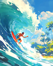 Cargar imagen en el visor de la galería, Diamond Painting - Surf en Hawái