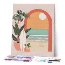 Cargar imagen en el visor de la galería, Diamond Painting - Arco hacia el mar 40x50cm con bastidor montado