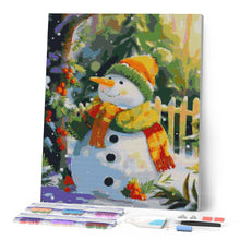 Cargar imagen en el visor de la galería, Diamond Painting - Muñeco de nieve alegre