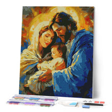 Cargar imagen en el visor de la galería, Diamond Painting - Sagrada Familia 40x50cm con bastidor montado