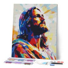 Cargar imagen en el visor de la galería, Diamond Painting - Gloria radiante de Jesús 40x50cm con bastidor montado