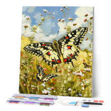 Cargar imagen en el visor de la galería, Diamond Painting - Mariposa Proserpina y Flores Silvestres