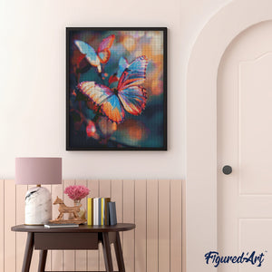 Diamond Painting - Mariposas Vibrantes