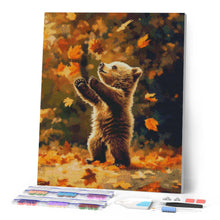 Cargar imagen en el visor de la galería, Diamond Painting - Oso y hojas caídas