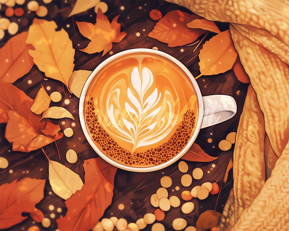 Diamond Painting - Latte acogedor de otoño