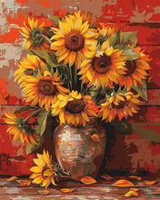 Cargar imagen en el visor de la galería, Diamond Painting - Jarrón de girasoles de otoño