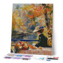 Cargar imagen en el visor de la galería, Diamond Painting - Dama otoñal inspirada en Renoir