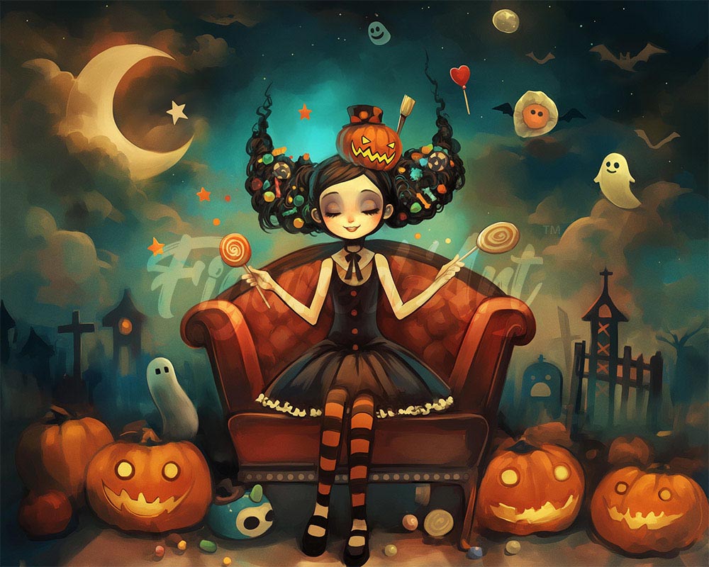 Diamond Painting - Princesa de los dulces de Halloween