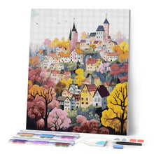Cargar imagen en el visor de la galería, Diamond Painting - Pueblo de Ensueño Violeta
