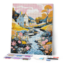 Cargar imagen en el visor de la galería, Diamond Painting - Villa junto al Arroyo