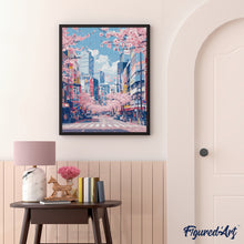 Cargar imagen en el visor de la galería, Diamond Painting - Cerezos en Flor de Tokio
