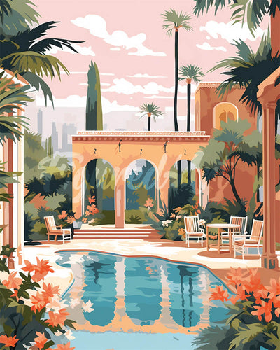 Diamond Painting - Villa de Lujo en Marrakech