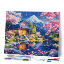 Cargar imagen en el visor de la galería, Diamond Painting - Casa de Sakura junto al Estanque