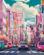 Cargar imagen en el visor de la galería, Diamond Painting - Calle Bulliciosa de Japón