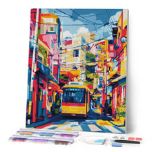 Cargar imagen en el visor de la galería, Diamond Painting - Autobús Urbano de Tokio 40x50cm con bastidor montado