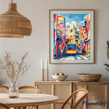 Cargar imagen en el visor de la galería, Diamond Painting - Autobús Urbano de Tokio 40x50cm con bastidor montado