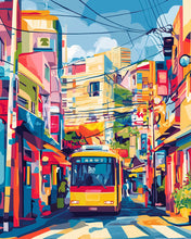 Cargar imagen en el visor de la galería, Diamond Painting - Diamond Painting - Autobús Urbano de Tokio 40x50cm con bastidor montado