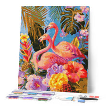 Cargar imagen en el visor de la galería, Diamond Painting - Flamencos Gemelos