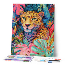 Cargar imagen en el visor de la galería, Diamond Painting - Leopardo Tropical