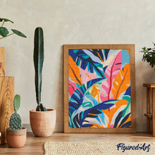 Cargar imagen en el visor de la galería, Diamond Painting - Hojas de Plátano Coloridas