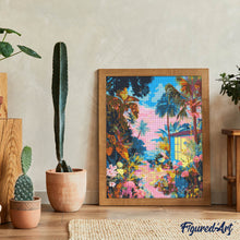 Cargar imagen en el visor de la galería, Diamond Painting - Patio Tropical Jardín