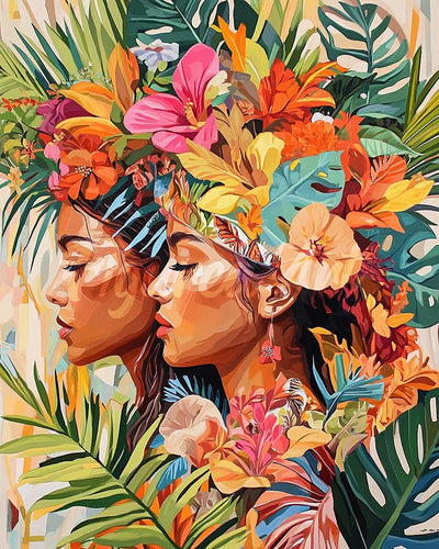 Diamond Painting - Hermanas Tropicales