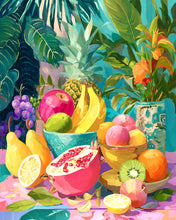 Cargar imagen en el visor de la galería, Diamond Painting - Mesa de Frutas Tropicales