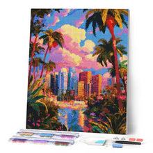 Cargar imagen en el visor de la galería, Diamond Painting - La Selva se Encuentra con la Ciudad