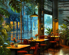 Cargar imagen en el visor de la galería, Diamond Painting - Cafetería Día Lluvioso