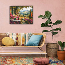 Cargar imagen en el visor de la galería, Diamond Painting - Vino junto al Jardín