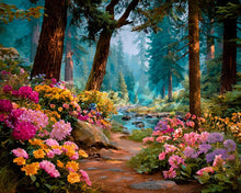 Cargar imagen en el visor de la galería, Diamond Painting - Arroyo de Flores Silvestres