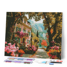 Cargar imagen en el visor de la galería, Diamond Painting - Villa en Flor junto al Lago