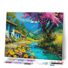 Cargar imagen en el visor de la galería, Diamond Painting - Arroyo del Pueblo Colorido
