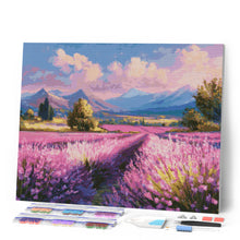 Cargar imagen en el visor de la galería, Diamond Painting - Campos de Lavanda al Anochecer