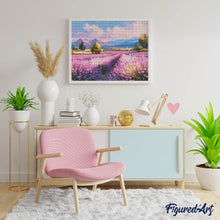 Cargar imagen en el visor de la galería, Diamond Painting - Campos de Lavanda al Anochecer