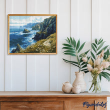 Cargar imagen en el visor de la galería, Diamond Painting - Pradera Florida en el Acantilado
