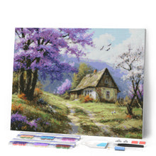 Cargar imagen en el visor de la galería, Diamond Painting - Cabaña en la Avenida de los Jacarandas
