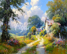 Cargar imagen en el visor de la galería, Diamond Painting - Camino Rural en Flor