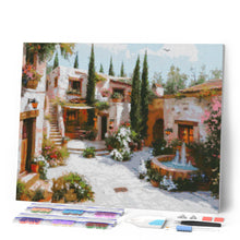 Cargar imagen en el visor de la galería, Diamond Painting - Patio de la Villa Blanca