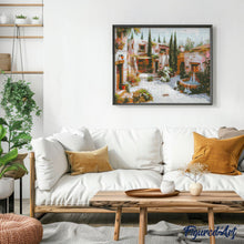 Cargar imagen en el visor de la galería, Diamond Painting - Patio de la Villa Blanca