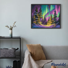 Cargar imagen en el visor de la galería, Diamond Painting - Bosque de Auroras