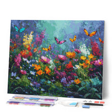 Cargar imagen en el visor de la galería, Diamond Painting - Jardín de Mariposas Colorido