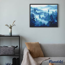 Cargar imagen en el visor de la galería, Diamond Painting - Niebla entre los Pinos