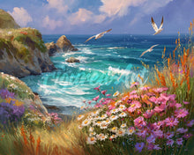 Cargar imagen en el visor de la galería, Diamond Painting - Vista al Océano en Flor